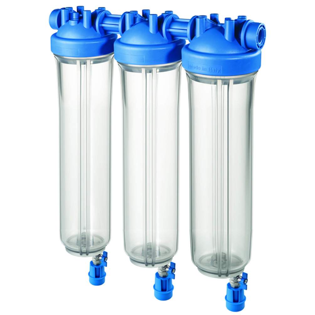 DP BIG S 20 TRIO 1" IN TS Hochleistungs-Filtergehäuse 1 Zoll Gewinde Ablasshahn