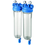 DP BIG S M 20 DUO 1" IN TS Hochleistungs-Filtergehäuse 1 Zoll Gewinde Manometer