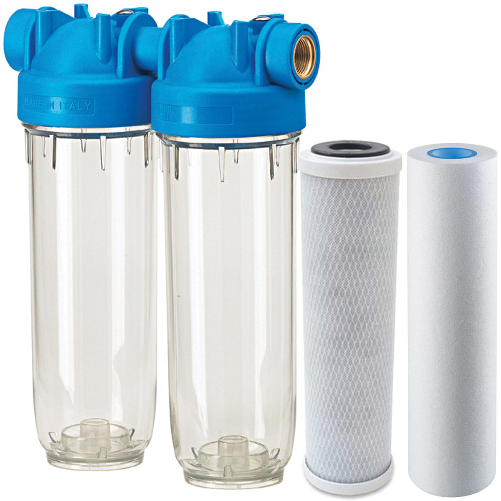 DP DUO 10 CB 5 MCR - Filtre combiné chlore et calcaire