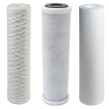 Osmose Filter 3er-Set 25-10-1 Mikron für 1. bis 3. Stufe Umkehrosmose
