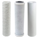 Osmose Filter 3er-Set 25-10-1 Mikron für 1. bis 3. Stufe Umkehrosmose