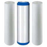 Ersatz Filter Osmose 3er Set 10-PLAX-1 für 5 Stufen Umkehrosmoseanlage