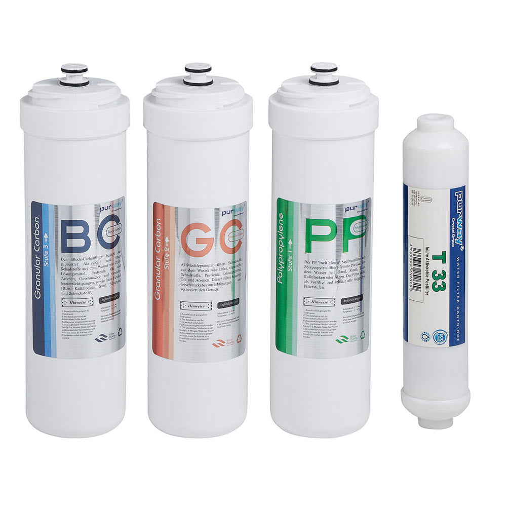 PUR Booster 5 Stufen 600 GPD Direct flow Osmoseanlage - Ersatzfilter Set