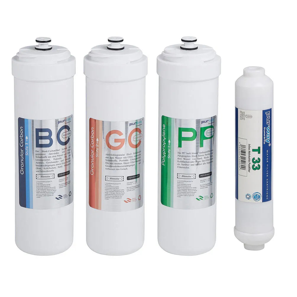 PUR Booster 5 Stufen 600 GPD Direct flow Osmoseanlage - Ersatzfilter Set