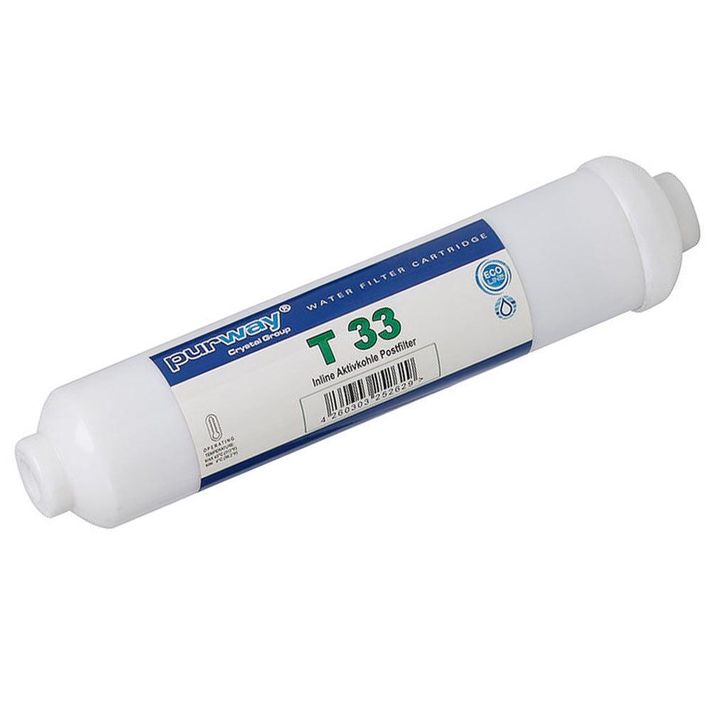 Filtro de carbón activado en línea T33 CARBON para sistemas de ósmosis inversa