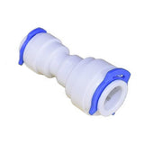 Adaptador recto para manguera de 3/8" y manguera de 1/4"