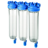 DP BIG S 20 TRIO 1" IN TS carcasa de filtro de alto rendimiento, rosca de 1 pulgada, llave de desagüe