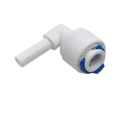 Adaptador en L 1/4 para manguera y racor 1/4 para sistemas de ósmosis